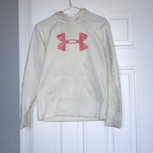 White underarmour hoodie.